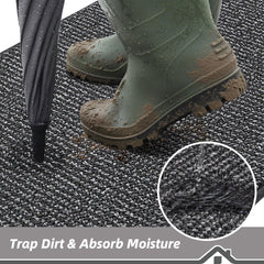 BEQHAUSE dirt trapper mat in an entryway setting