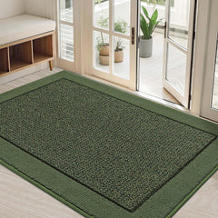 BEQHAUSE Indoor Door Mat 32" x 48" green front view