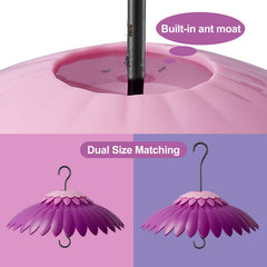 BESERIE 14-inch feeder dome gradient purple design