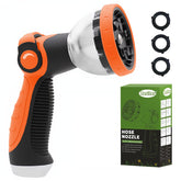 Besiter Garden Hose Nozzle front view showing orange design