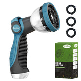 Besiter Garden Hose Nozzle front view with blue finish