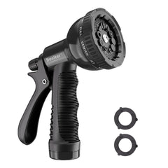 Besiter Garden Hose Nozzle Sprayer front view with ten spray pattern options