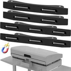 BESSTY Black Wind Guards for Blackstone Griddle, front view