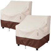 Bestalent patio chair cover beige front view