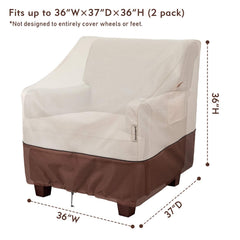 Bestalent patio chair cover with padded handles