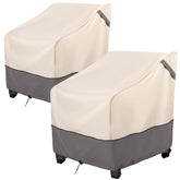 Bestalent waterproof patio furniture chair cover beige front view