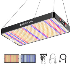BESTVA DC3000 Grow Light front view with LED diodes