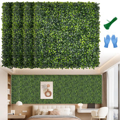 BHXCL 10x10 inch artificial grass wall panel front view