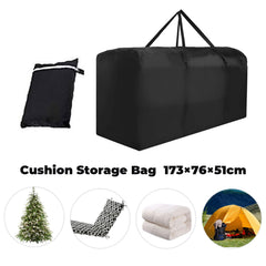 Bicherub cushion storage bag side view with zipper