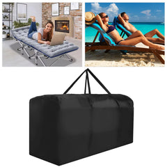 Bicherub storage bag with outdoor cushions inside