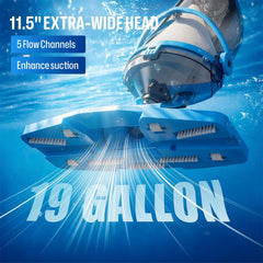 BIELMEIER pool vacuum with telescopic pole and filters