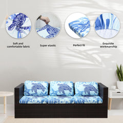 BIETYONE cushion cover displayed in a garden setting