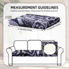 BIETYONE cushion cover showing elastic fit on a patio sofa