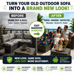 BIETYONE cushion covers on patio furniture