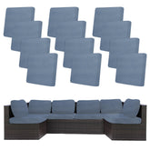 BIETYONE outdoor cushion cover in West Lake Blue front view