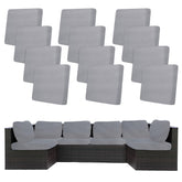 BIETYONE Outdoor Cushion Cover pack of 12 in Jacquard Twill Grey