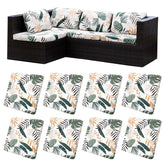 BIETYONE Outdoor Cushion Covers 8 Pcs in Lush Coconut Groves packaging