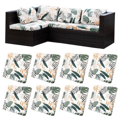 BIETYONE Outdoor Cushion Covers 8 Pcs in Lush Coconut Groves packaging