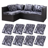 BIETYONE Outdoor Cushion Covers 8PCS Grey Pigeon front view