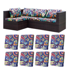 BIETYONE Outdoor Cushion Covers 8PCS Rococo design front view