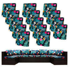 BIETYONE Outdoor Cushion Covers pack of 14 in Summer Night colour