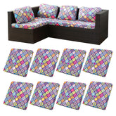 BIETYONE Outdoor Cushion Covers set of 8 in Colored Glass