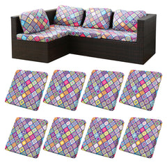 BIETYONE Outdoor Cushion Covers set of 8 in Colored Glass