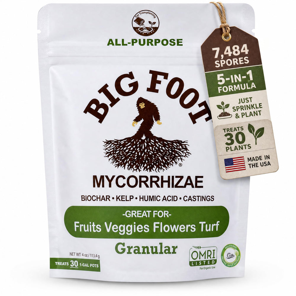 Big Foot Mycorrhizal Fungi Inoculant 4 oz bag front view