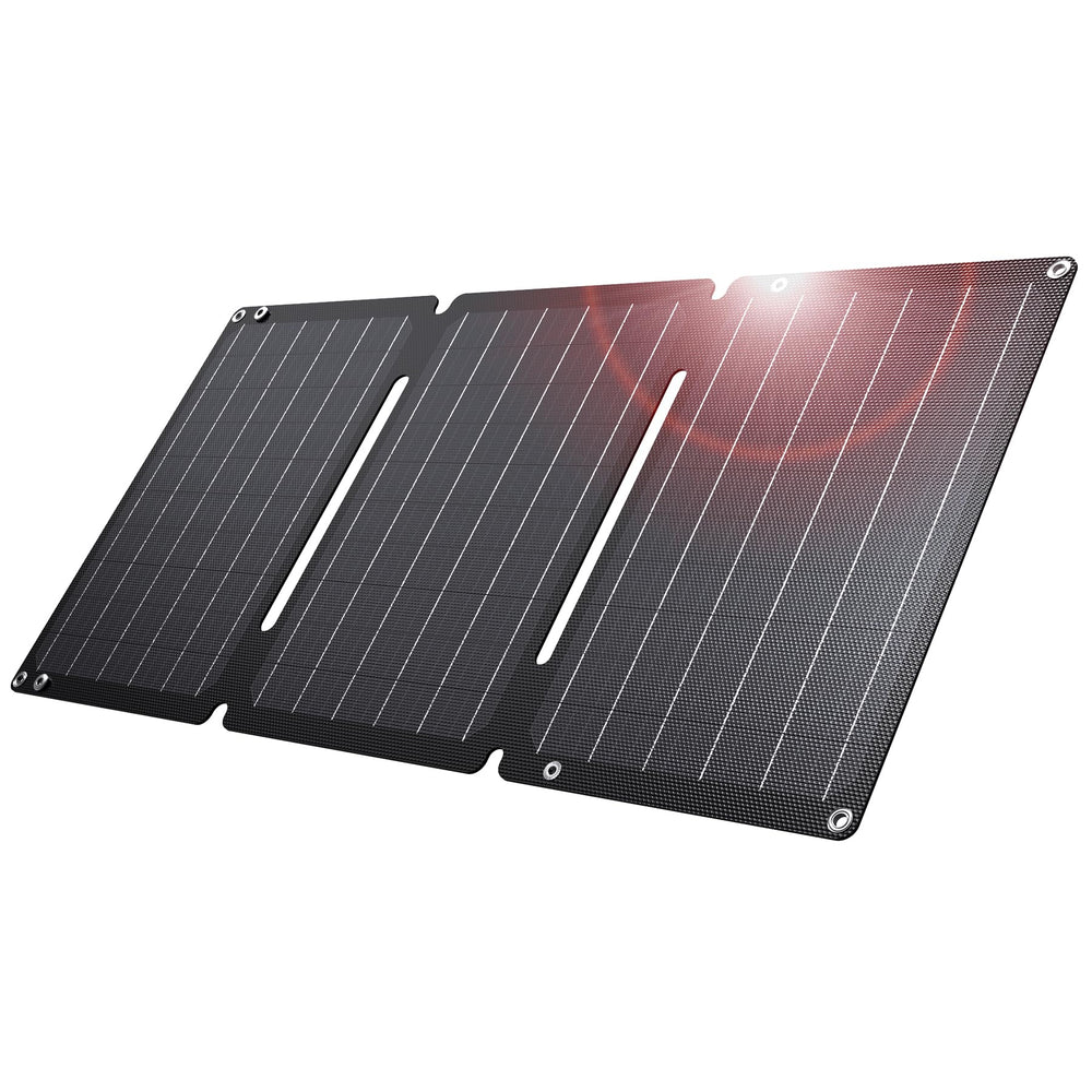 BigBlue 30W Portable Solar Panel open front view
