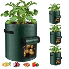 BIJOKETTEN 10 Gallon Potato Grow Bag with large viewing window