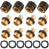 BILAL 12 Piece Quick Connect Hose Fittings set including connectors and washers