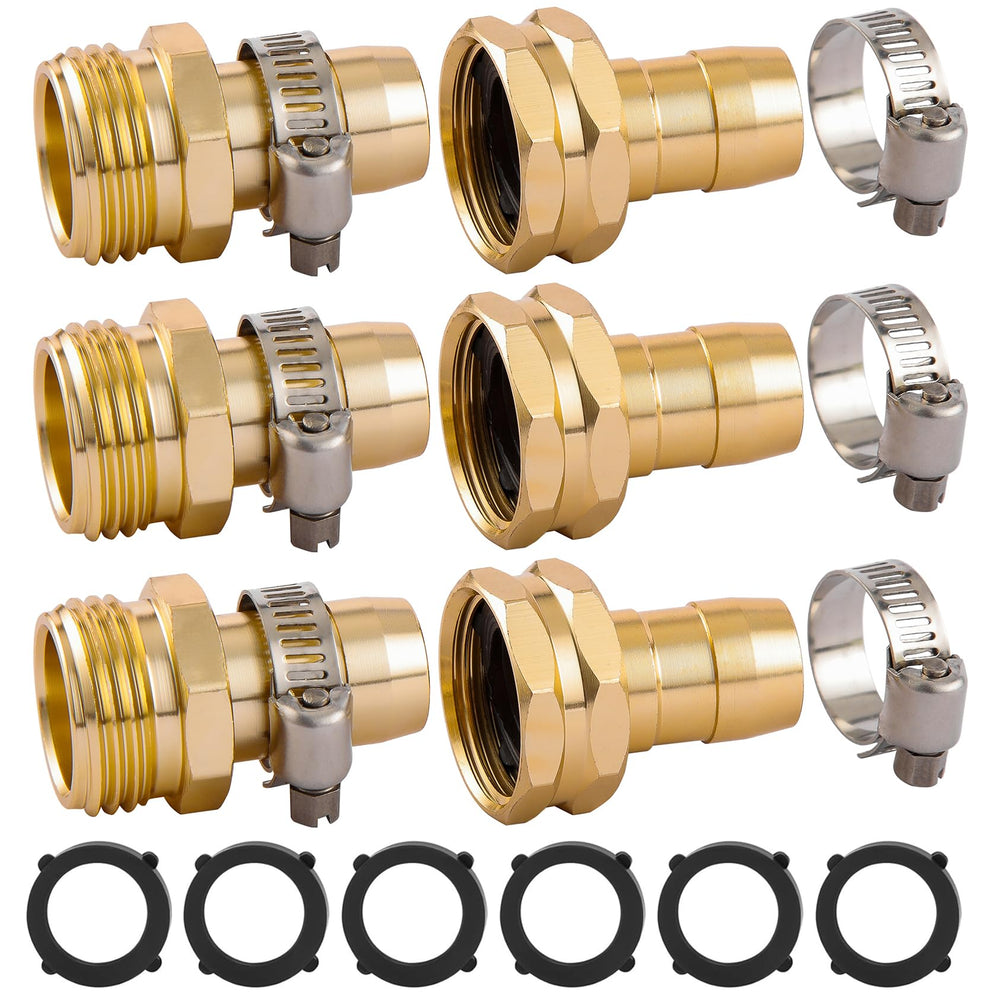 BILAL garden hose repair connector kit with clamps and gaskets
