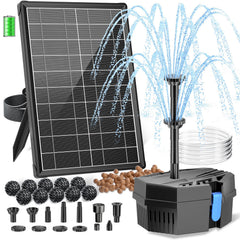 Biling Solar Pond Filter black model with solar panel