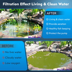 Biling Solar Pond Filter with nozzles and tubing