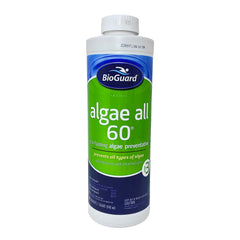 BioGuard Algae All 60 non-foaming algae preventative, 1 quart bottle front view