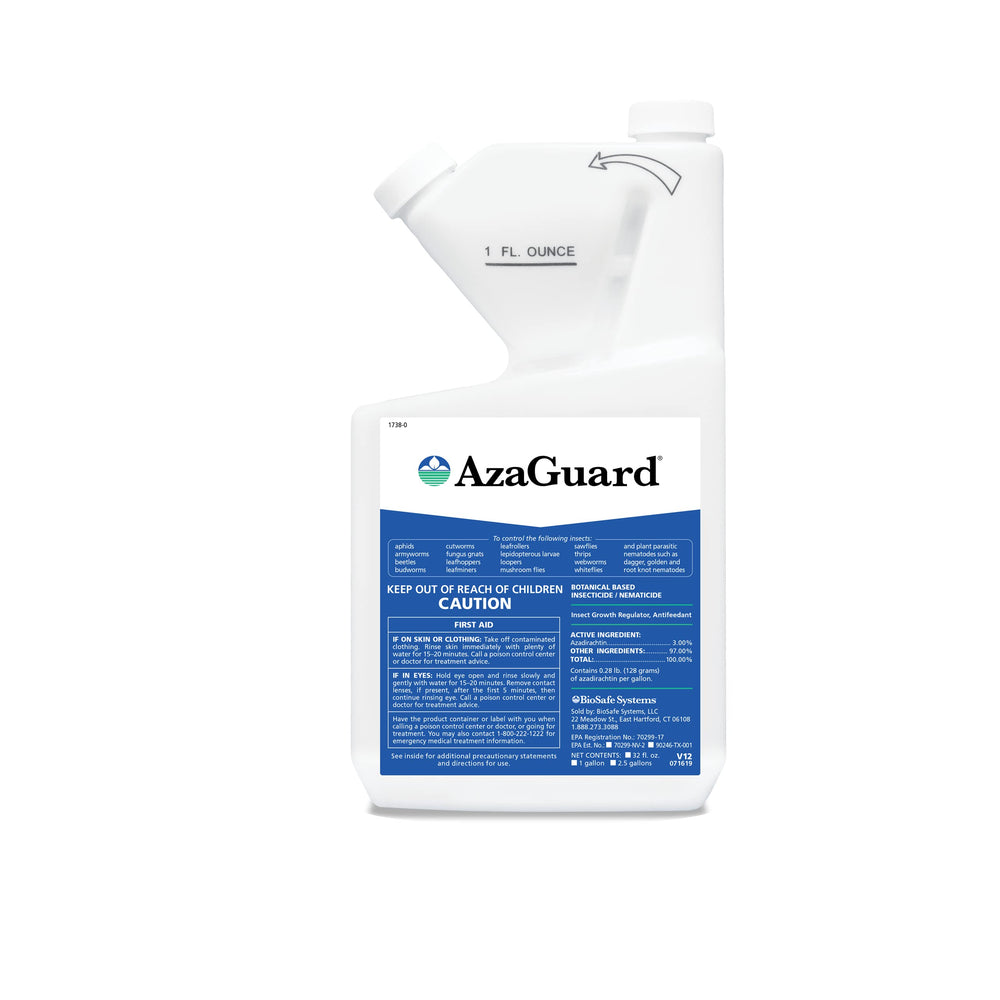 BioSafe Systems AzaGuard 32 oz insecticide bottle front view
