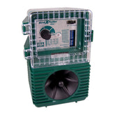Bird-X Woodpecker Pro front view with green casing