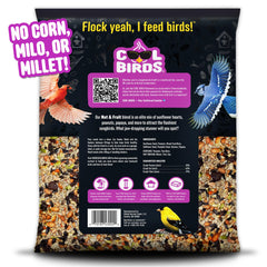 Birds enjoying COOL BIRDS Nut & Fruit Wild Bird Seed