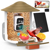 birdsnap TUC Bird Feeder with Camera, light brown, front view
