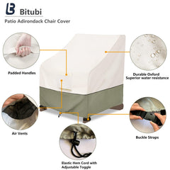 Bitubi Waterproof Chair Covers packed in storage bag