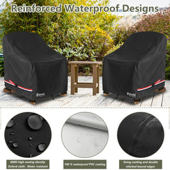 Bitubi waterproof chair covers packed in storage bag