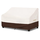 Bitubi Waterproof Patio Sofa Cover front view in brown