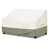 Bitubi Waterproof Patio Sofa Cover in beige front view