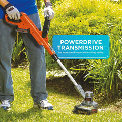 BLACK+DECKER 20V MAX String Trimmer Edger in use