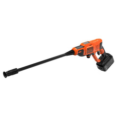 BLACK+DECKER Pressure Washer side view with portable battery