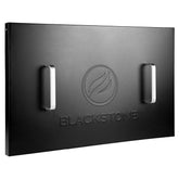 BLACKSTONE 28-inch Griddle Hard Cover front view, black powder-coated steel