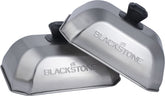 BLACKSTONE Basting Cover front view with stainless steel finish