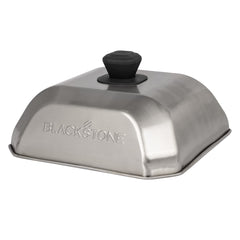 BLACKSTONE Medium Square Basting Cover front view, stainless steel