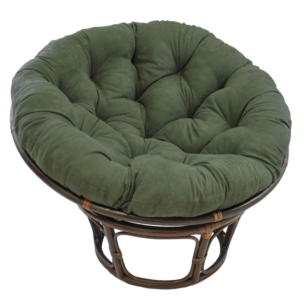 Blazing Needles 44-inch Papasan Chair Cushion in Hunter Green