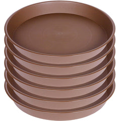 Bleuhome 12-inch plant saucer chocolate colour front view